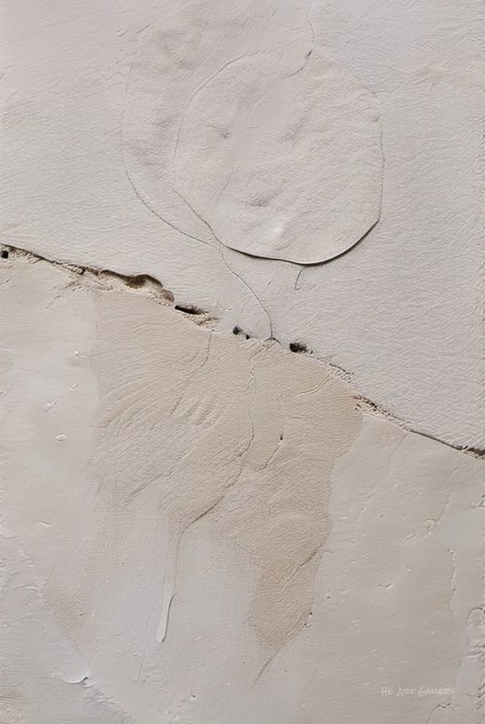 Close-up of textured white surface with natural patterns