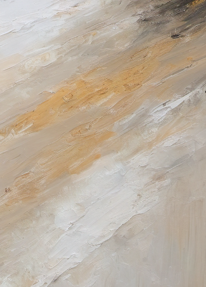 Close-up of a marble-like surface with beige and gray patterns