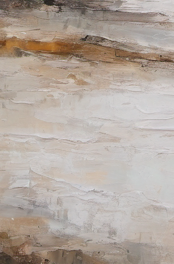 Close-up of a textured stone surface with beige, brown, and gray colors.