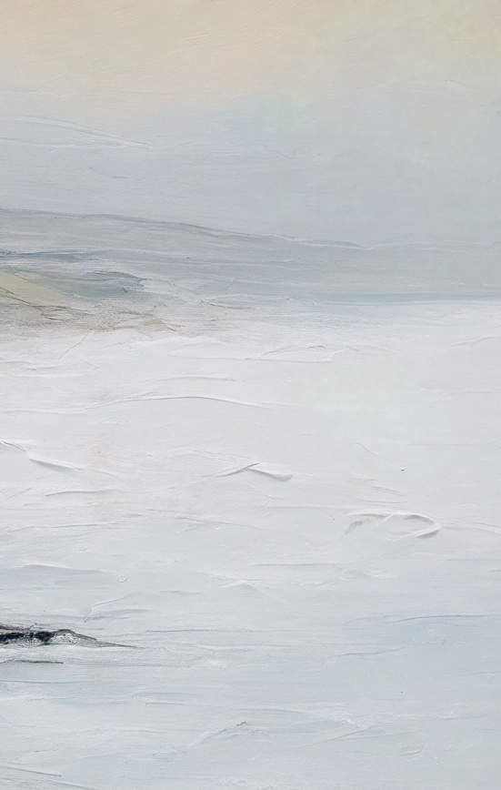 Abstract art with wavy lines in soft pastel colors