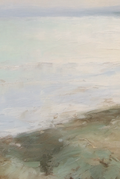 Abstract painting with soft pastel colors