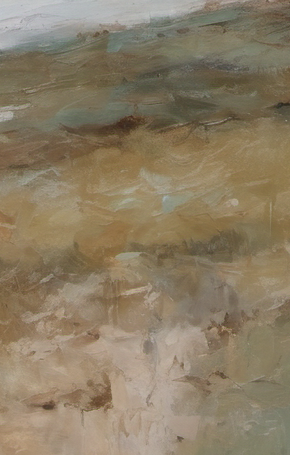 Abstract art with earthy tones and brush strokes