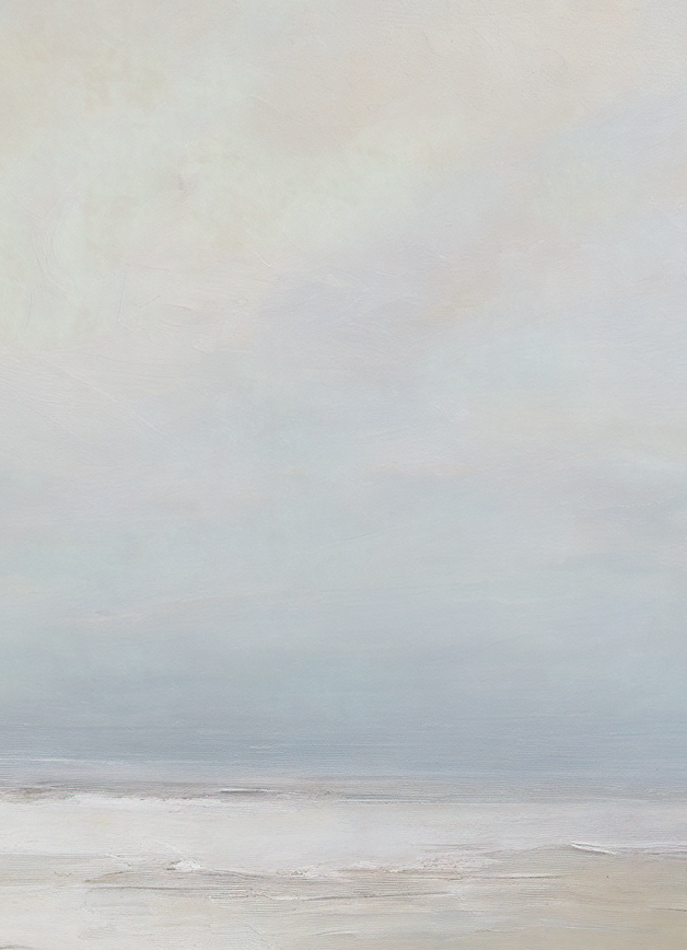 Abstract art with soft, gradient colors on a textured surface