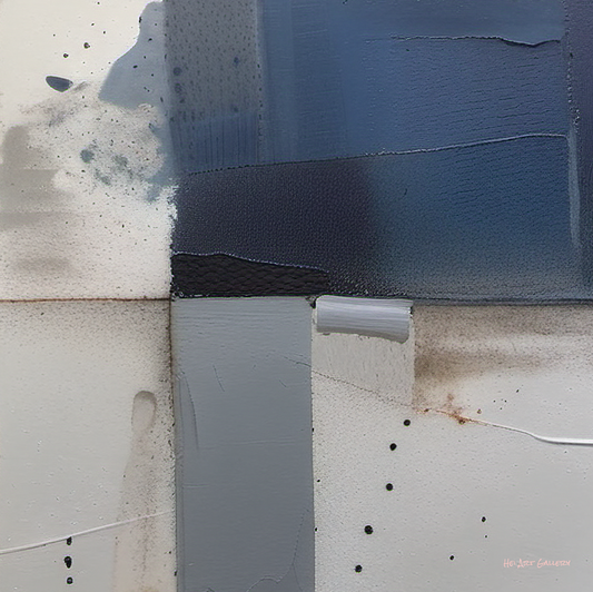 Close-up of a roof with blue waterproofing material and concrete surface.