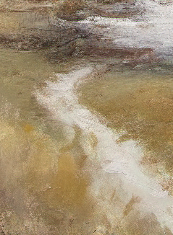 Abstract art with brown, beige, and white colors