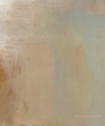 Abstract art with beige, brown, and gray colors