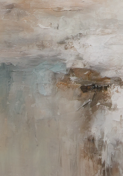 Abstract art with earthy tones and textures