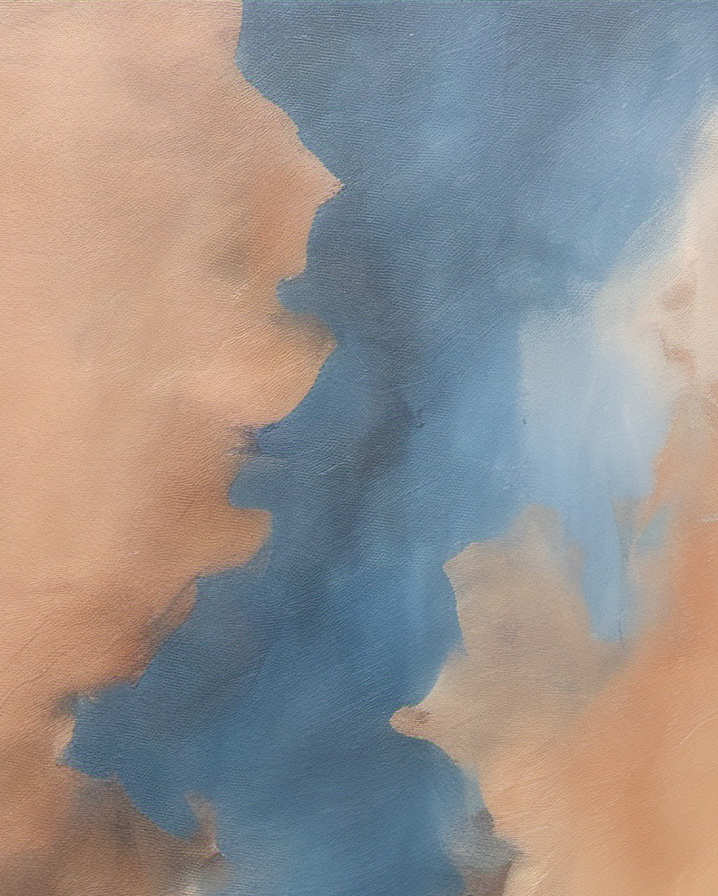 Abstract art with blue and brown colors
