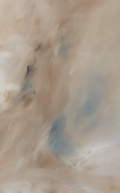 Abstract art with soft beige and blue tones