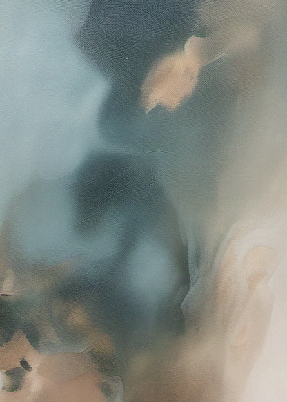 Abstract art with soft, blended colors and textures