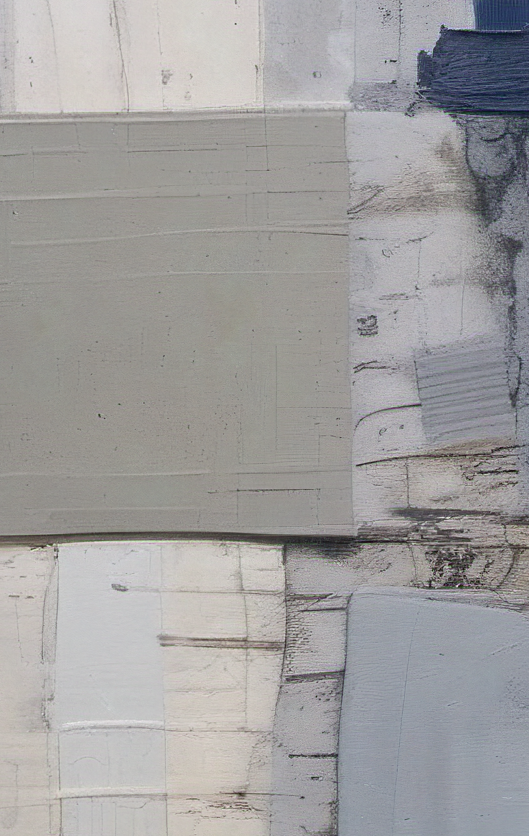 Close-up of a textured wall with different shades of gray and white.