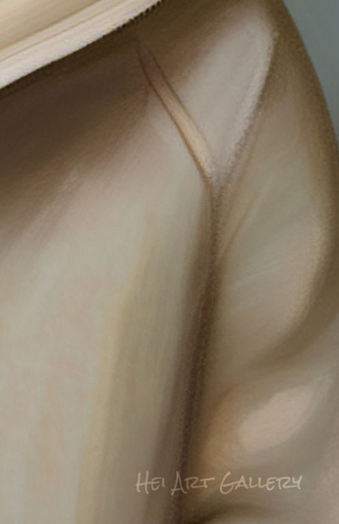 Close-up of a textured beige surface with 'Hi Art Gallery' watermark.
