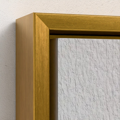 Gold picture frame corner on a white wall