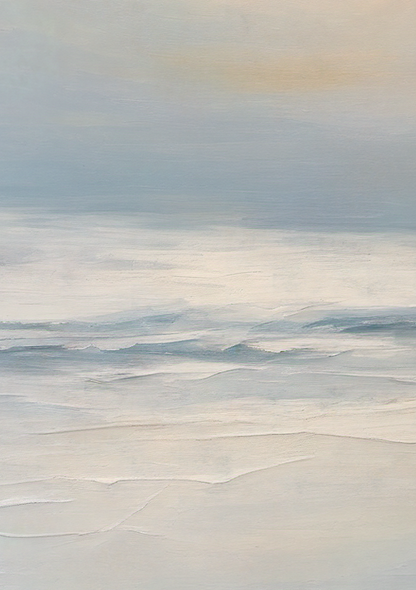 Abstract pattern of light blue, beige, and gray colors