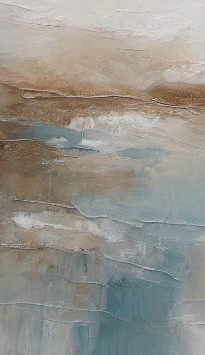 Abstract art with soft, blended colors on a textured surface