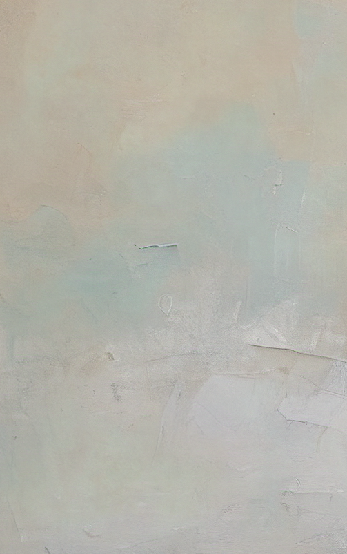 Abstract painting with earthy tones and a blurred effect