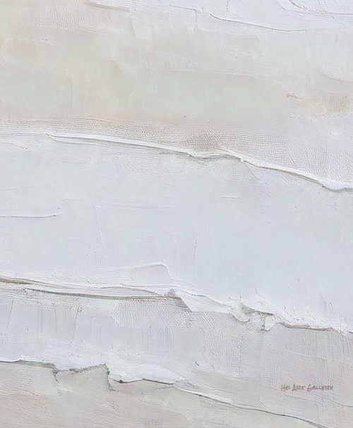 Abstract art with wavy lines on a light gray background