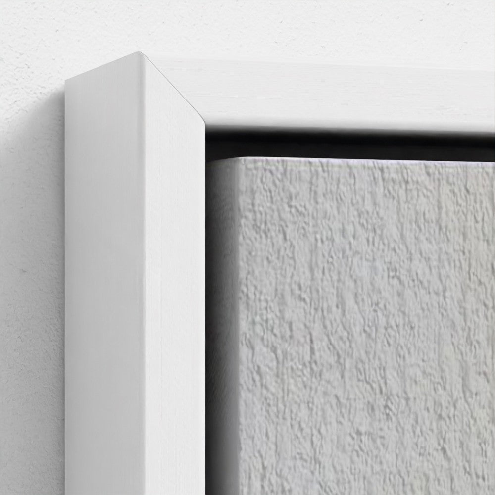 Close-up of a textured white panel with a corner detail